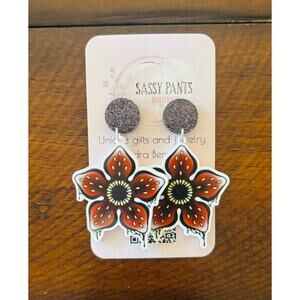 Stranger Things Awesome Demogorgon Earrings NEW